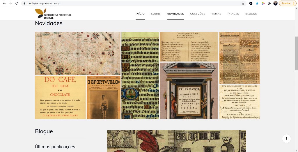 Biblioteca Nacional Digital de Portugal/Reprodução do site