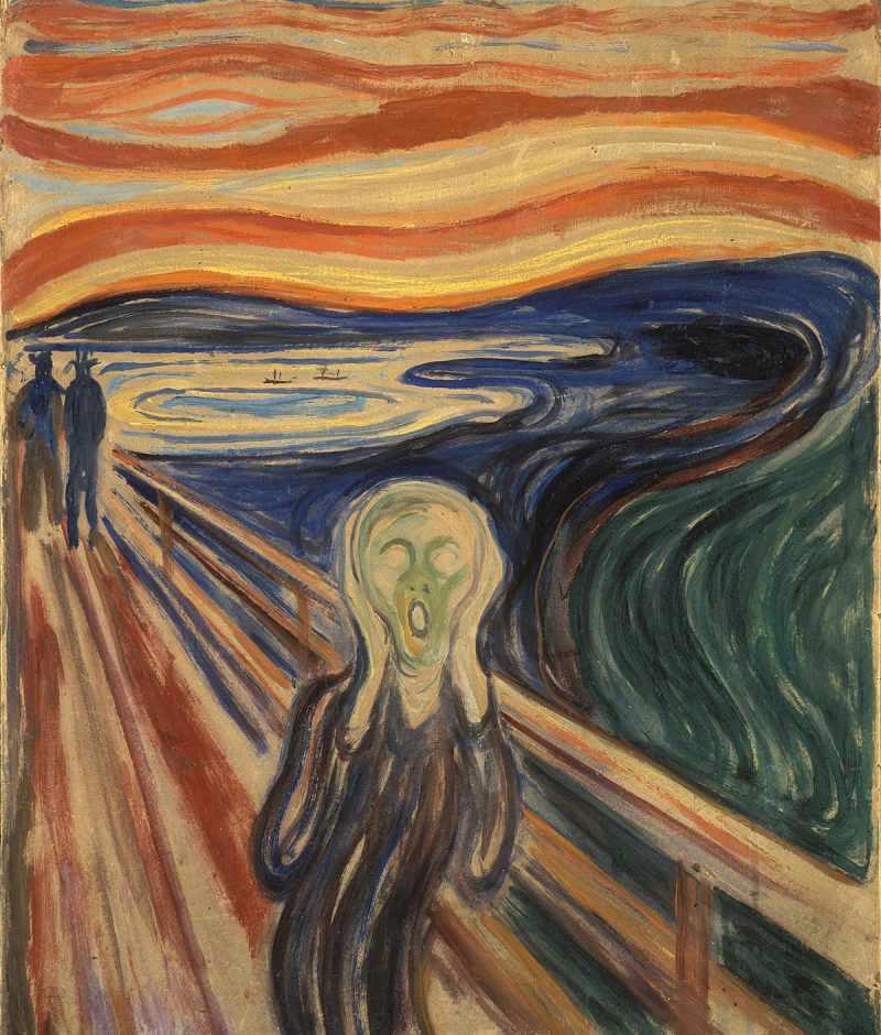 "O Grito" (1893), por Edvard Munch/ Domínio Público